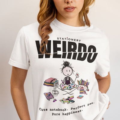 The Stationery Weirdo Tee from the WEIRDO Field Guide