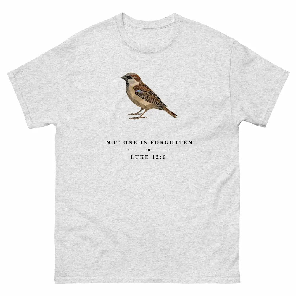 Not One Is Forgotten T Shirt - Luke 12:6