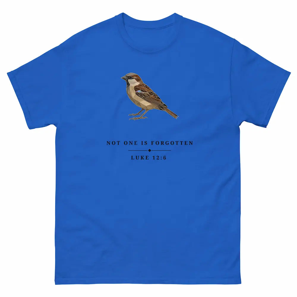 Not One Is Forgotten T Shirt - Luke 12:6
